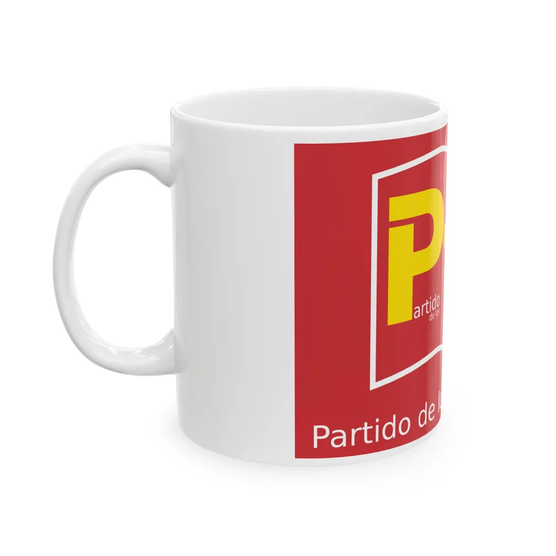 Bandera Estatutaria Partido de los Trabajadores CR 2024 (Costa Rica) White Coffee Mug - Go Mug Yourself