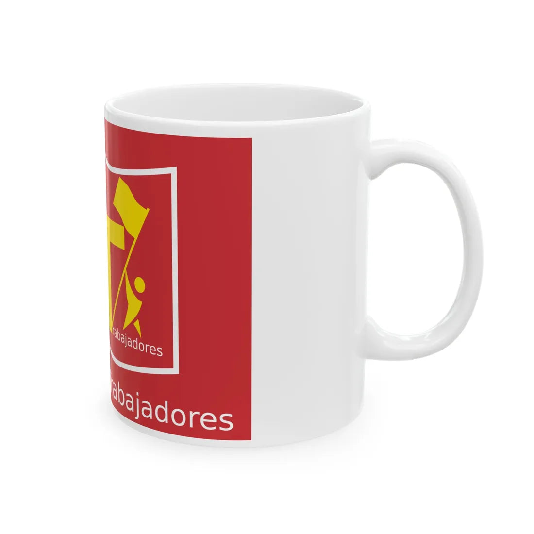Bandera Estatutaria Partido de los Trabajadores CR 2024 (Costa Rica) White Coffee Mug - Go Mug Yourself