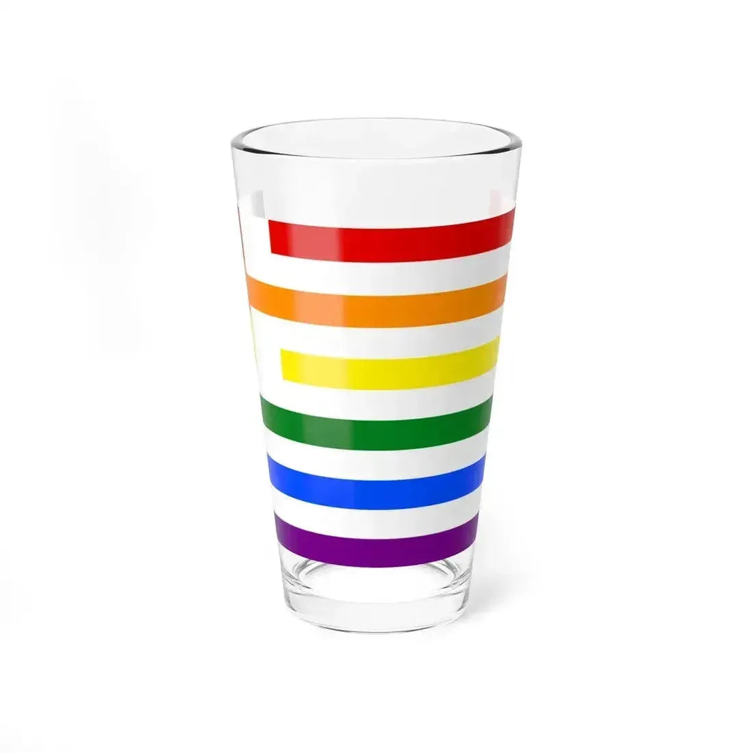 Bandera gay Grecia (Greece) Pint Glass 16oz 16oz - Go Mug Yourself