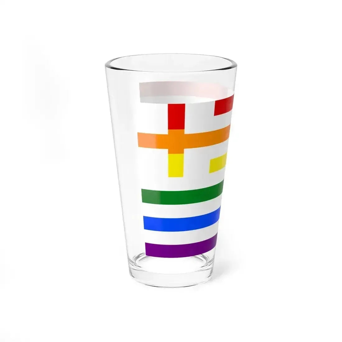 Bandera gay Grecia (Greece) Pint Glass 16oz - Go Mug Yourself