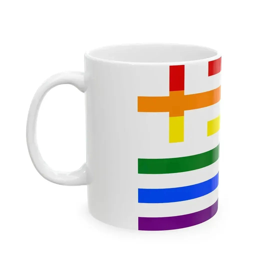 Bandera gay Grecia (Greece) White Coffee Mug - Go Mug Yourself