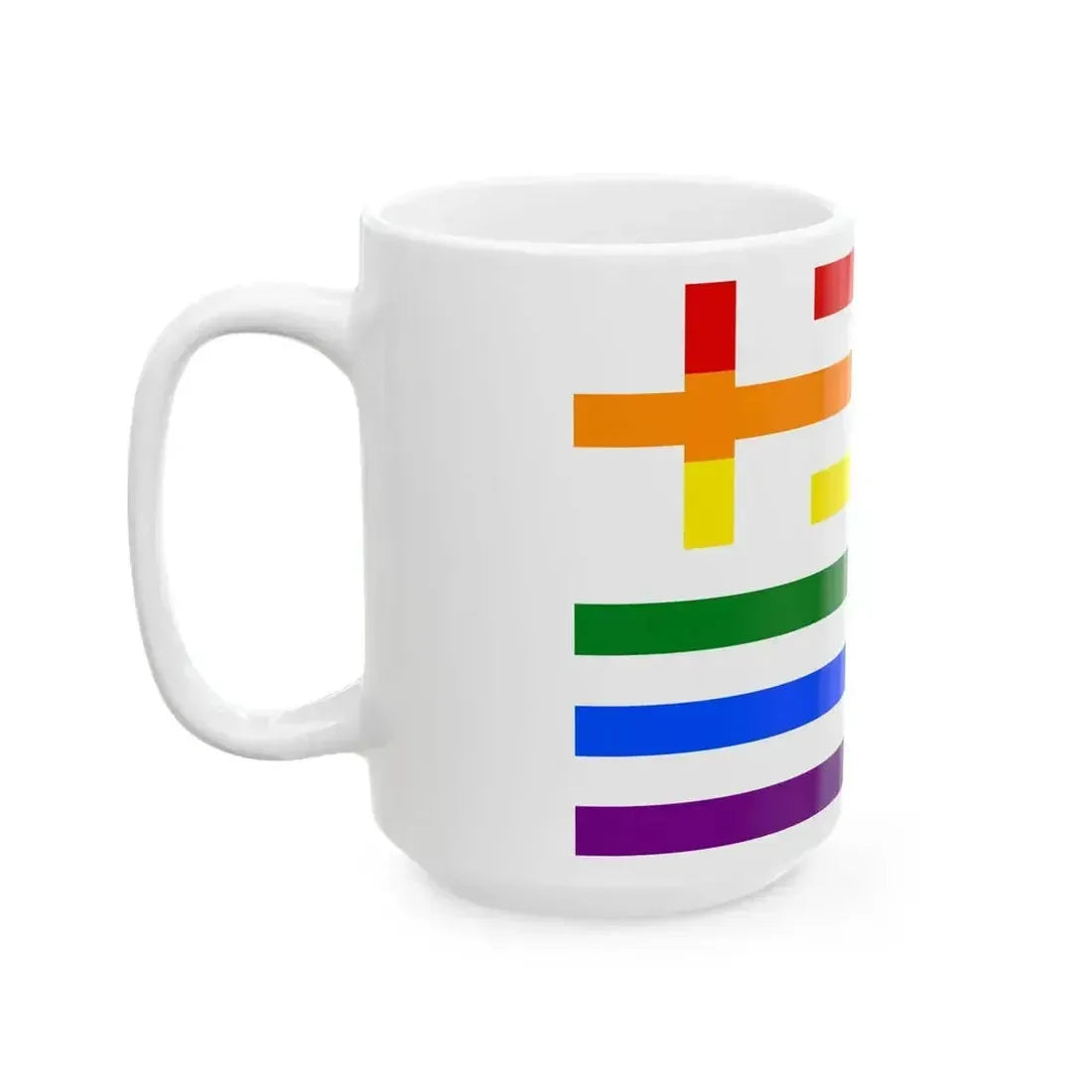Bandera gay Grecia (Greece) White Coffee Mug - Go Mug Yourself