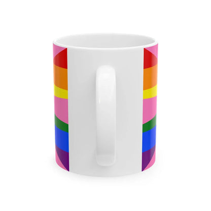 Bandera gay North Macedonia (North Macedonia) White Coffee Mug - Go Mug Yourself