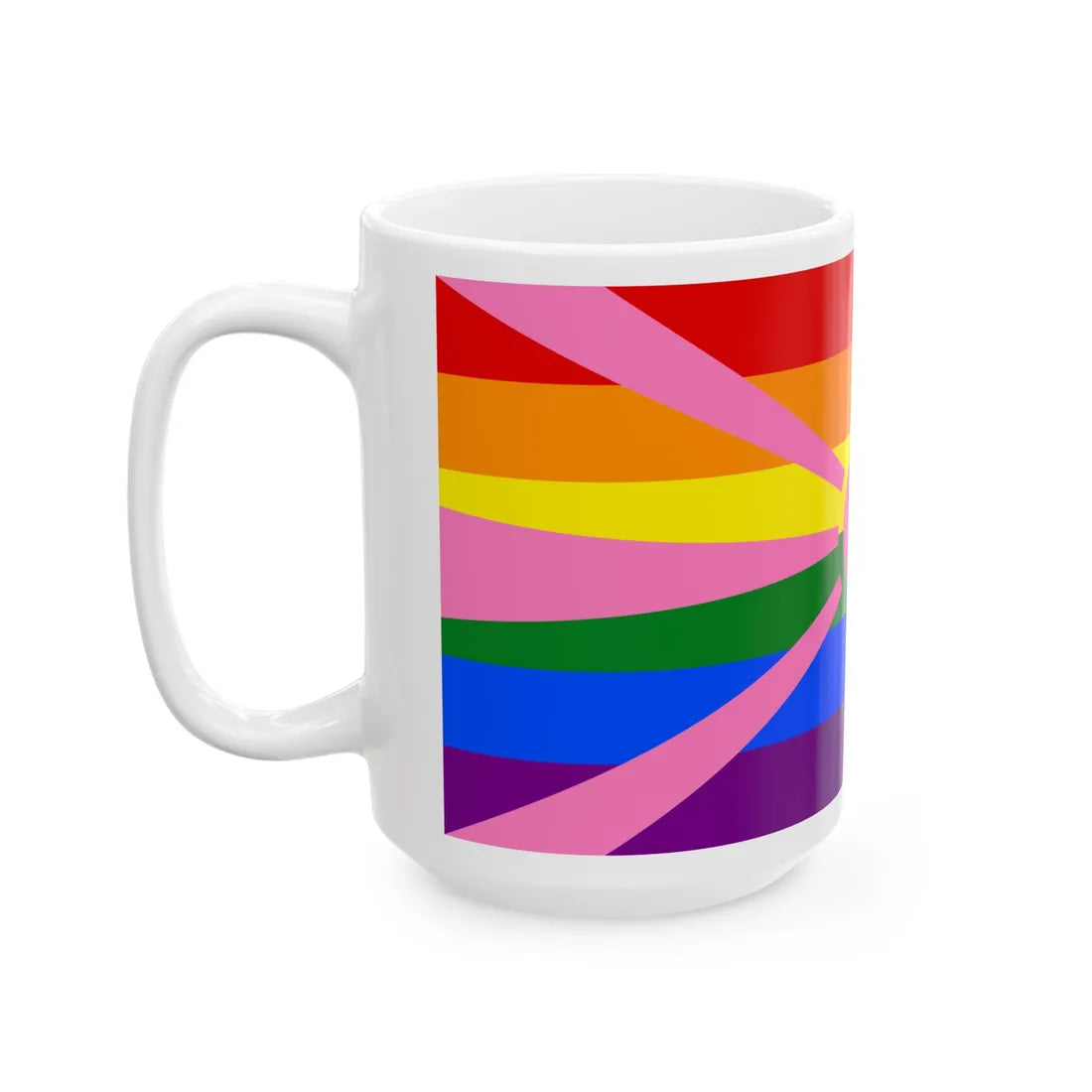 Bandera gay North Macedonia (North Macedonia) White Coffee Mug - Go Mug Yourself