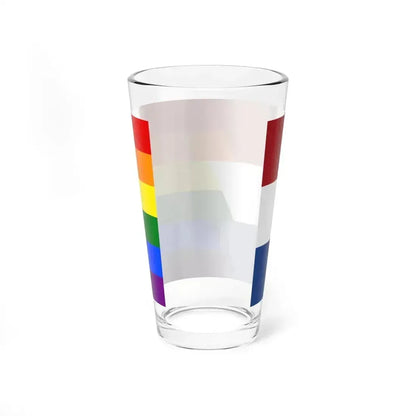 Bandera gay Países Bajos (Netherlands) Pint Glass 16oz - Go Mug Yourself