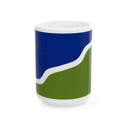 Bandera Kawesqar (Chile) White Coffee Mug 15oz - Go Mug Yourself