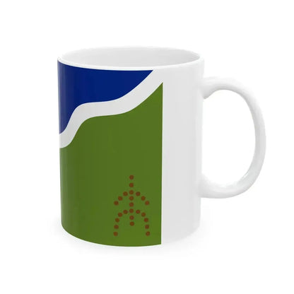 Bandera Kawesqar (Chile) White Coffee Mug - Go Mug Yourself
