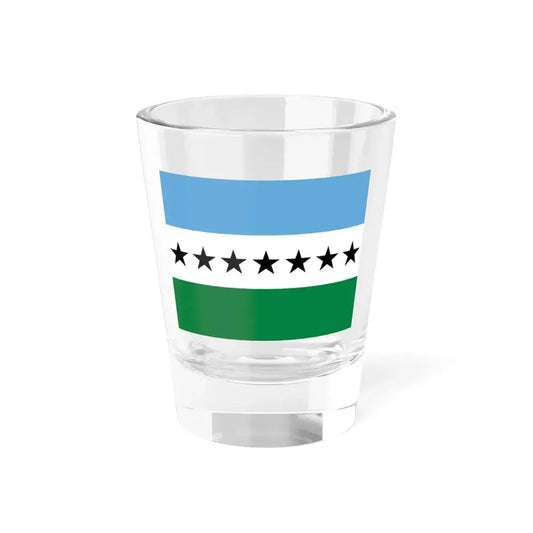 Bandera Lago Agrio (Ecuador) Shot Glass 1.5oz 1.5oz - Go Mug Yourself
