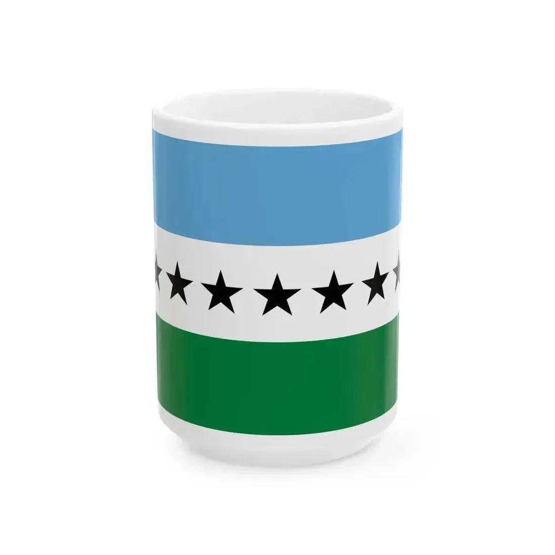 Bandera Lago Agrio (Ecuador) White Coffee Mug 15oz - Go Mug Yourself
