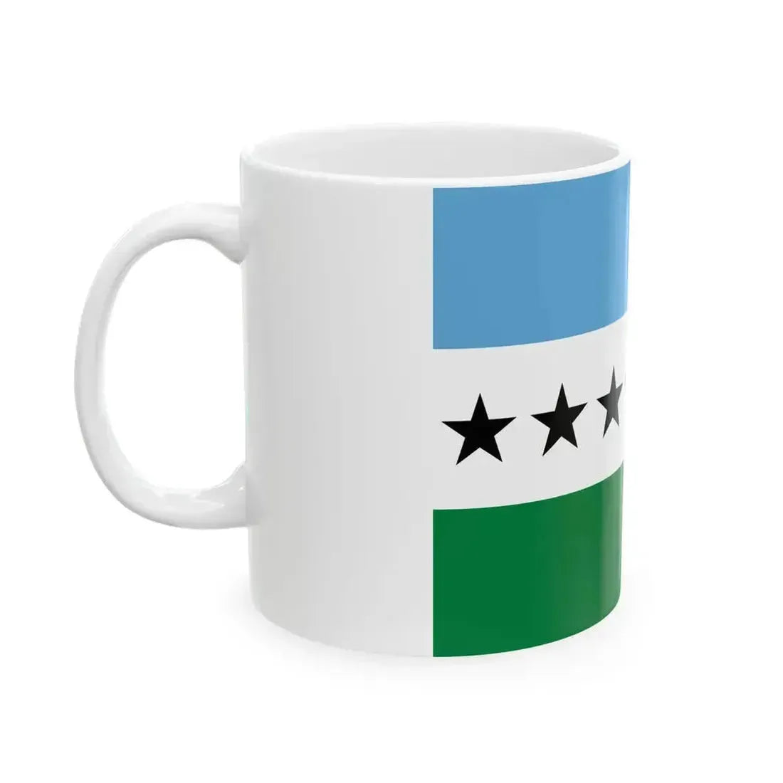 Bandera Lago Agrio (Ecuador) White Coffee Mug - Go Mug Yourself