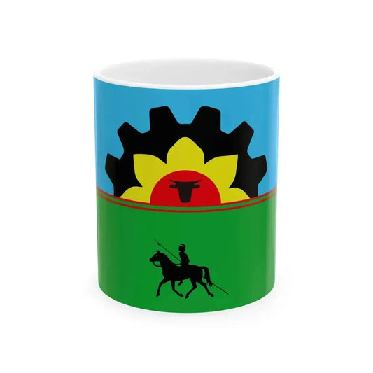 Bandera Lonquimay (Argentina) White Coffee Mug 11oz - Go Mug Yourself