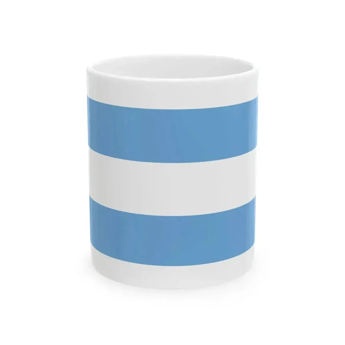 Bandera marina mercante estado de Buenos Aires (Argentina) White Coffee Mug 11oz - Go Mug Yourself