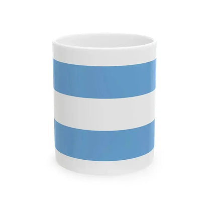 Bandera marina mercante estado de Buenos Aires (Argentina) White Coffee Mug 11oz - Go Mug Yourself
