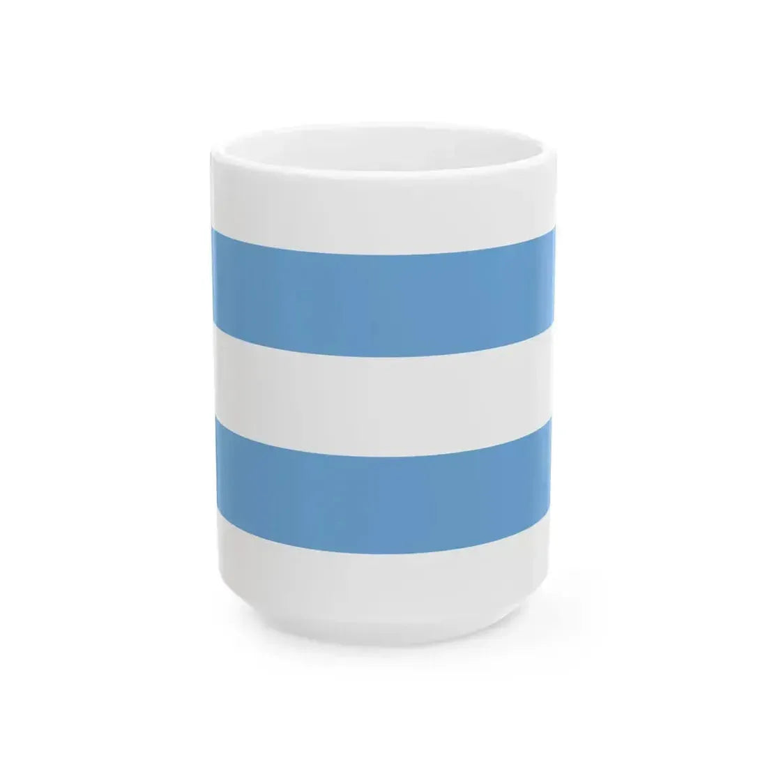 Bandera marina mercante estado de Buenos Aires (Argentina) White Coffee Mug 15oz - Go Mug Yourself
