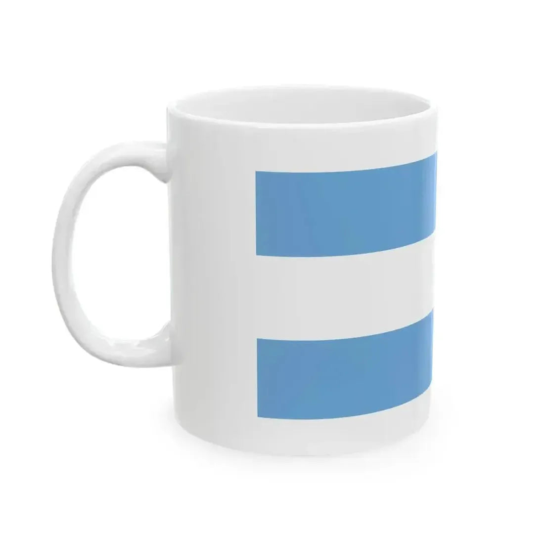 Bandera marina mercante estado de Buenos Aires (Argentina) White Coffee Mug - Go Mug Yourself