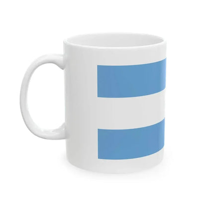 Bandera marina mercante estado de Buenos Aires (Argentina) White Coffee Mug - Go Mug Yourself