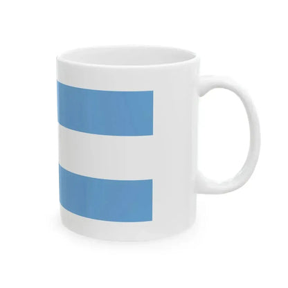 Bandera marina mercante estado de Buenos Aires (Argentina) White Coffee Mug - Go Mug Yourself