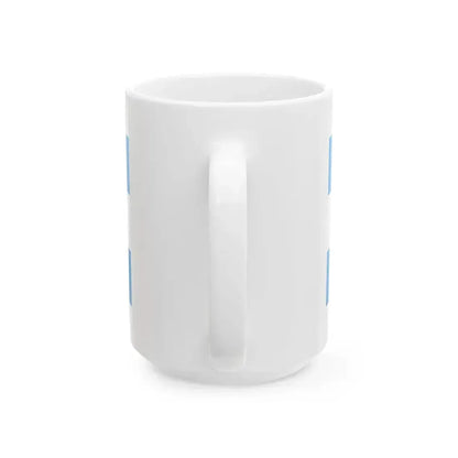 Bandera marina mercante estado de Buenos Aires (Argentina) White Coffee Mug - Go Mug Yourself