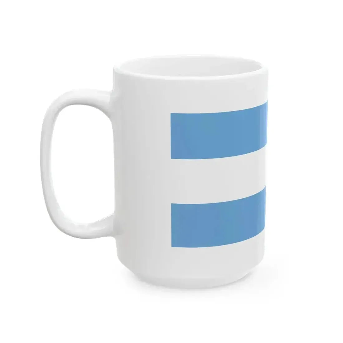 Bandera marina mercante estado de Buenos Aires (Argentina) White Coffee Mug - Go Mug Yourself