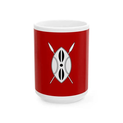 Bandera masai (Kenya) White Coffee Mug 15oz - Go Mug Yourself