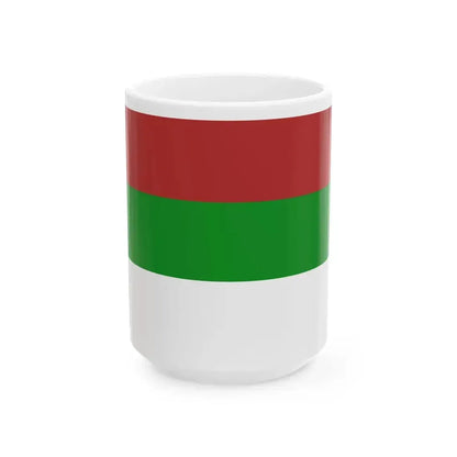 Bandera misiones andresito 1815-1827 (Argentina) White Coffee Mug 15oz - Go Mug Yourself