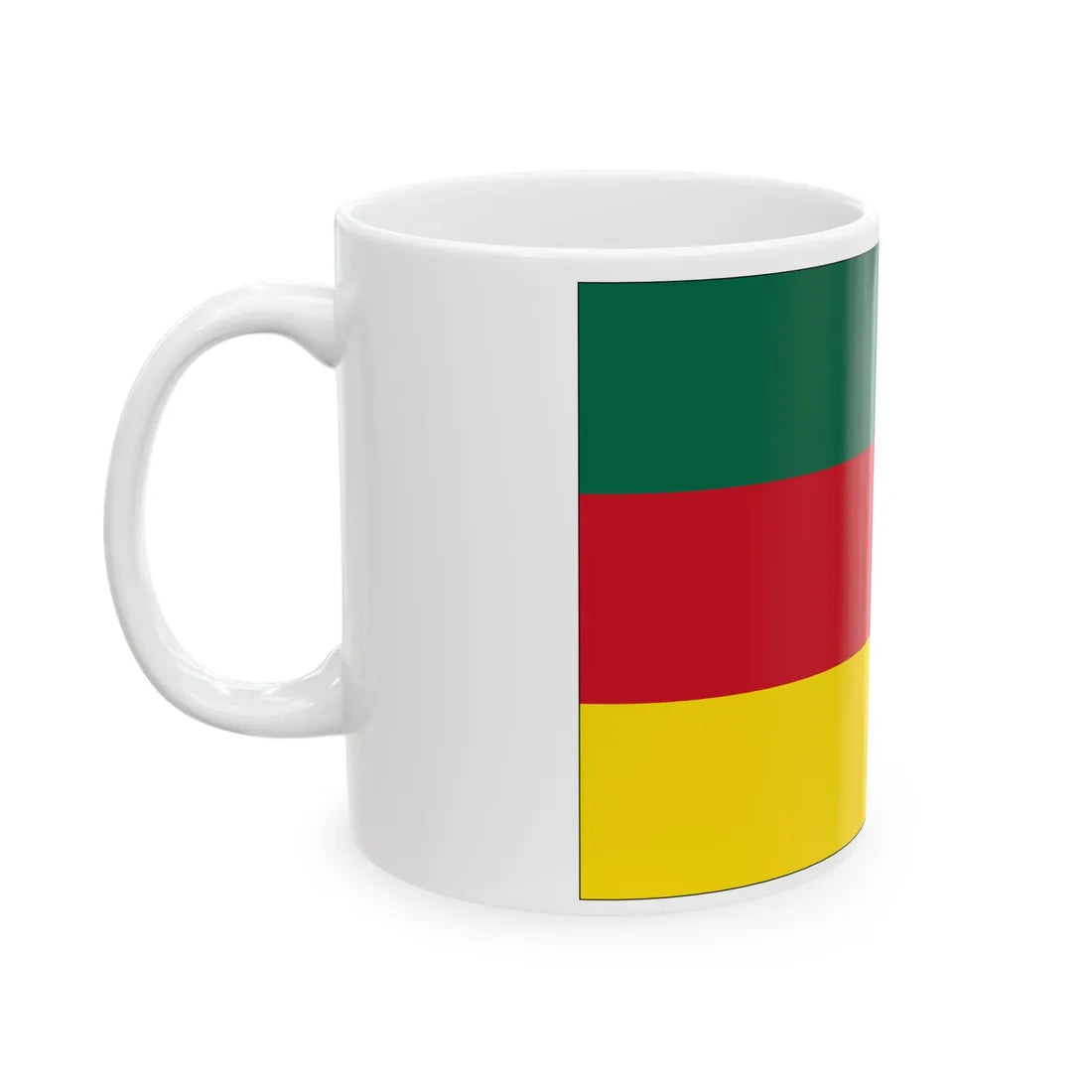 Bandera Mixe (Mexico) White Coffee Mug - Go Mug Yourself
