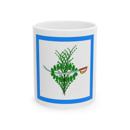 Bandera Parlamentaria de Mexico en 1815 (Mexico) White Coffee Mug 11oz - Go Mug Yourself