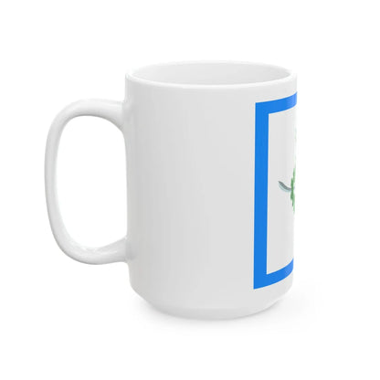 Bandera Parlamentaria de Mexico en 1815 (Mexico) White Coffee Mug - Go Mug Yourself