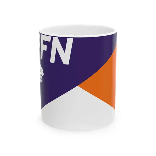 Bandera Partido Fuerza Nacional Costa Rica (Costa Rica) White Coffee Mug 11oz - Go Mug Yourself