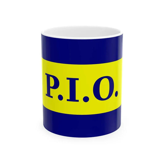 Bandera Partido Independiente Obrero Costa Rica (Costa Rica) White Coffee Mug 11oz - Go Mug Yourself