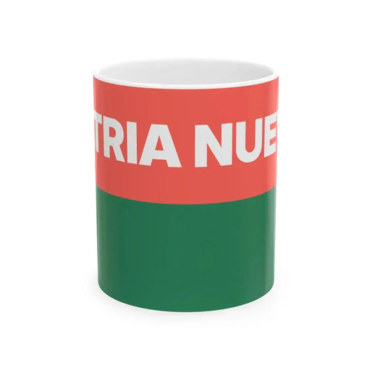 Bandera Partido Patria Nueva Costa Rica (Costa Rica) White Coffee Mug 11oz - Go Mug Yourself