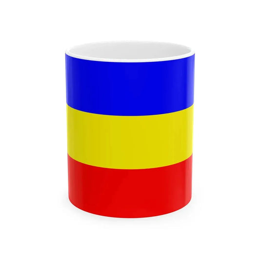 Bandera Partido Republicano Nacional 1932-1952 Costa Rica (Costa Rica) White Coffee Mug 11oz - Go Mug Yourself