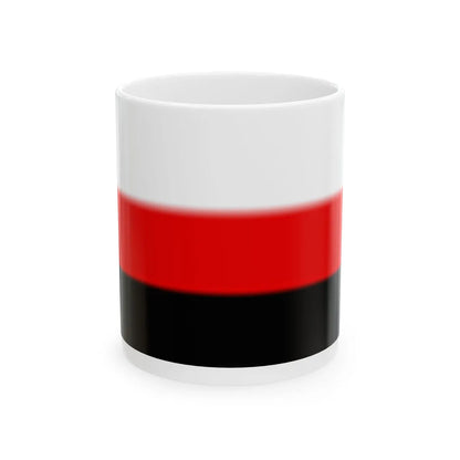 Bandera Partit Llibertat Bielorus (Belarus) White Coffee Mug 11oz - Go Mug Yourself
