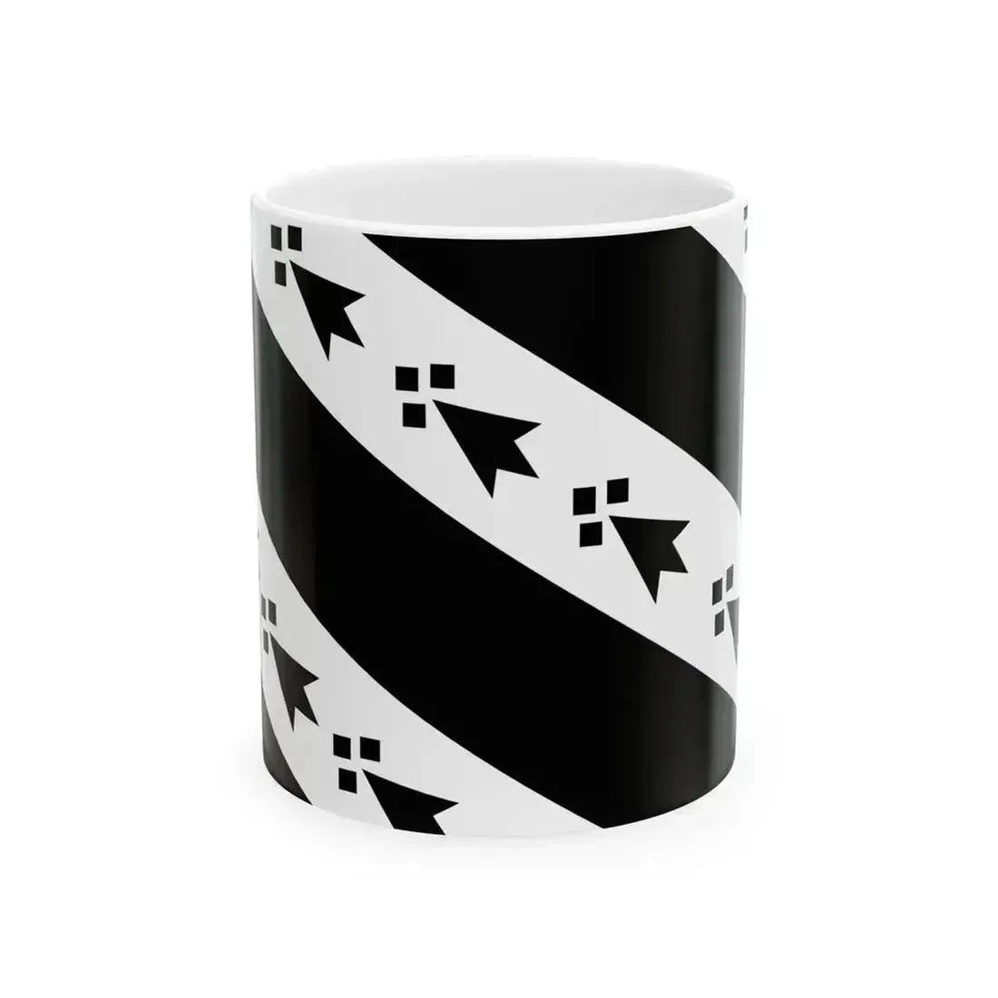 Bandera Pays Rennes (Belgium) White Coffee Mug 11oz - Go Mug Yourself