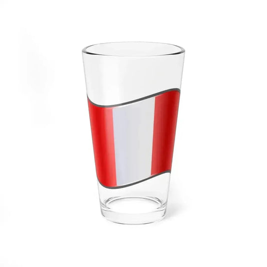 Bandera Peru (Peru) Pint Glass 16oz 16oz - Go Mug Yourself