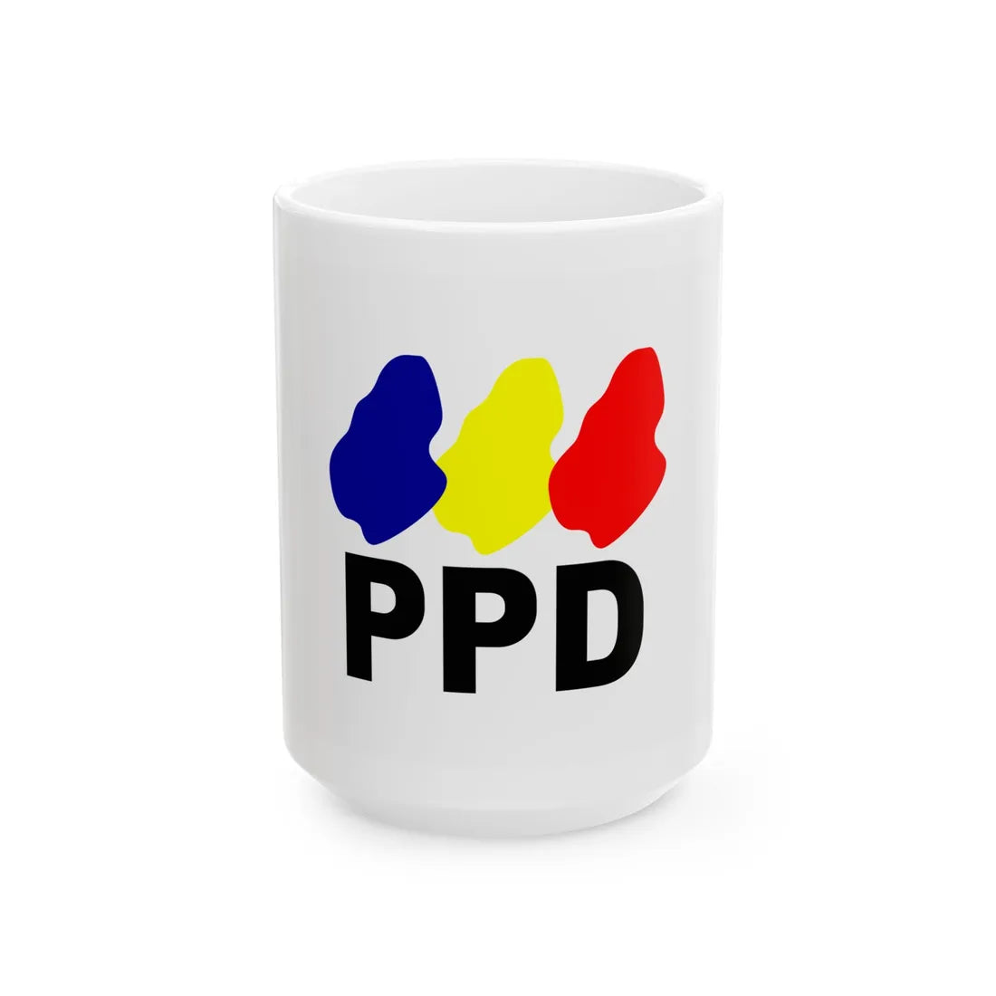 Bandera ppd (Chile) White Coffee Mug 15oz - Go Mug Yourself