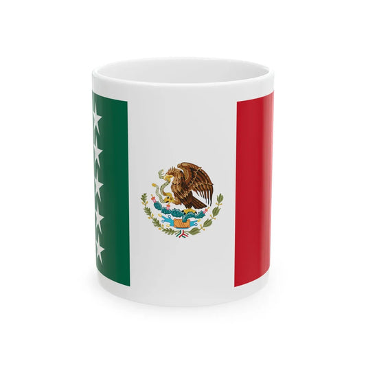 Bandera Presidencial Mexico-comandante supremo (Mexico) White Coffee Mug 11oz - Go Mug Yourself