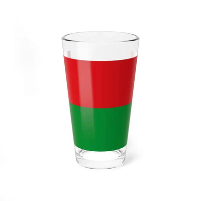 Bandera Provincia Bolívar (Ecuador) Pint Glass 16oz 16oz - Go Mug Yourself