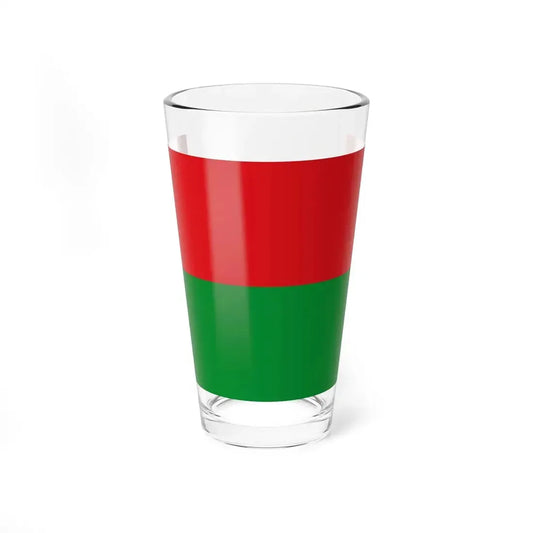 Bandera Provincia Bolívar (Ecuador) Pint Glass 16oz 16oz - Go Mug Yourself