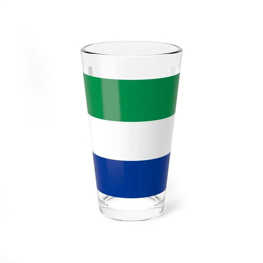 Bandera Provincia Galápagos (Ecuador) Pint Glass 16oz 16oz - Go Mug Yourself