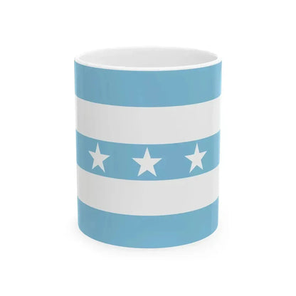 Bandera Provincia Guayas (Ecuador) White Coffee Mug 11oz - Go Mug Yourself