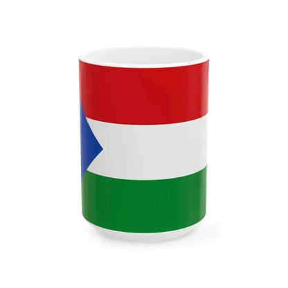 Bandera Provincia Imbabura (Ecuador) White Coffee Mug 15oz - Go Mug Yourself