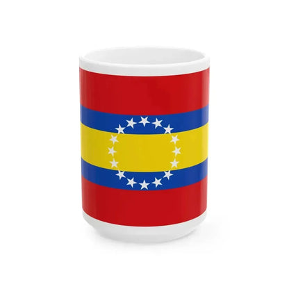 Bandera Provincia Loja (Ecuador) White Coffee Mug 15oz - Go Mug Yourself