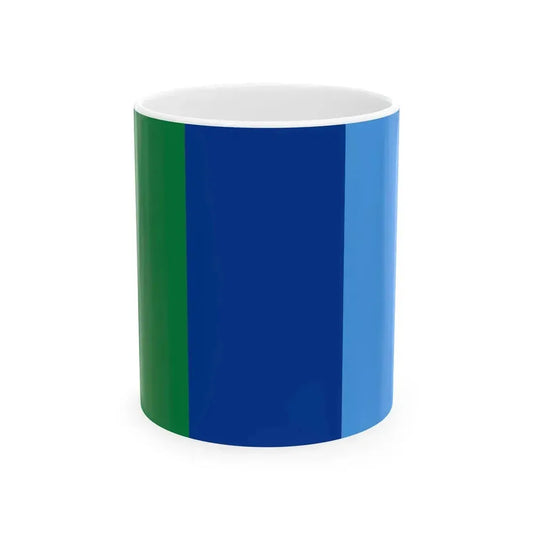 Bandera Provincia Santa Elena (Ecuador) White Coffee Mug 11oz - Go Mug Yourself