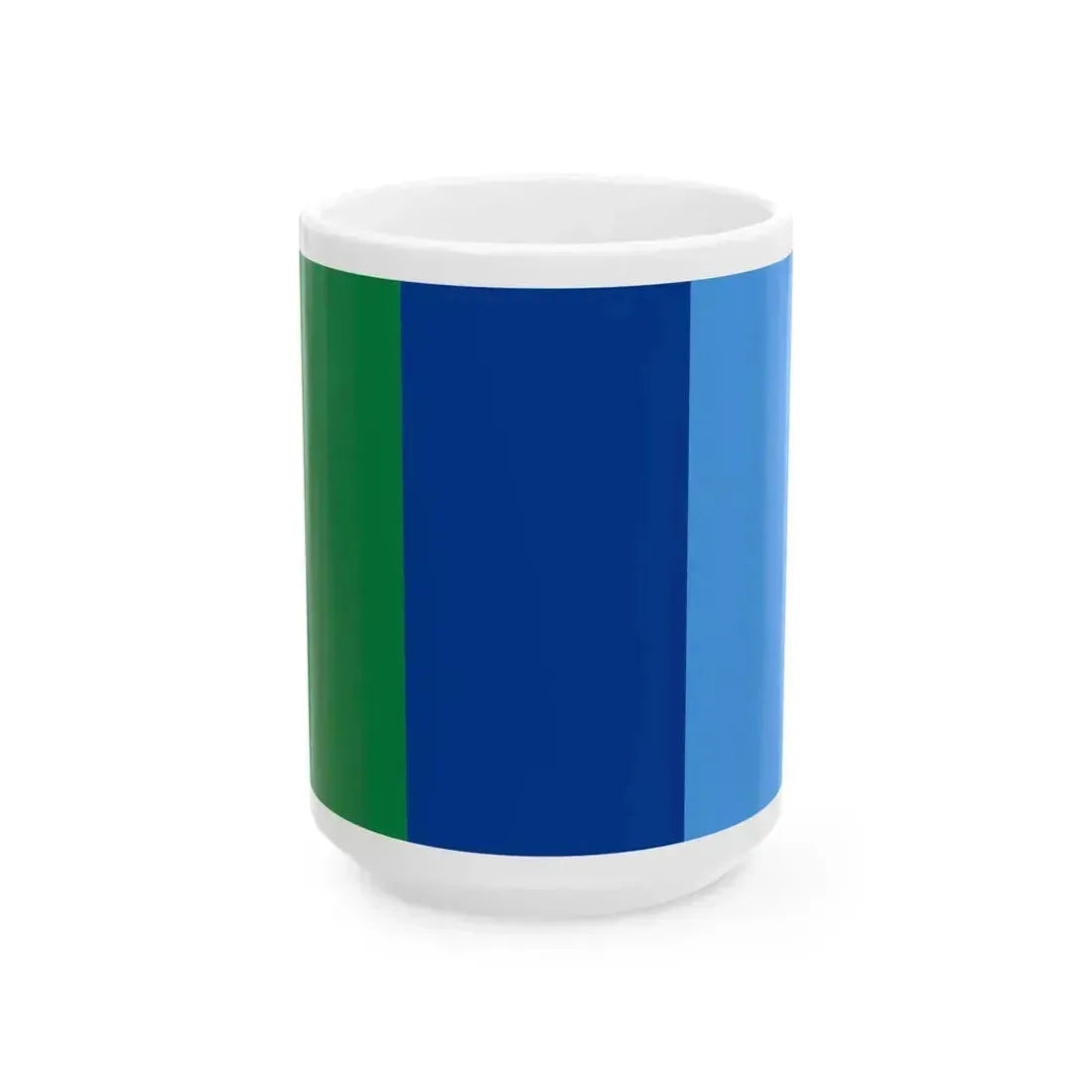 Bandera Provincia Santa Elena (Ecuador) White Coffee Mug 15oz - Go Mug Yourself