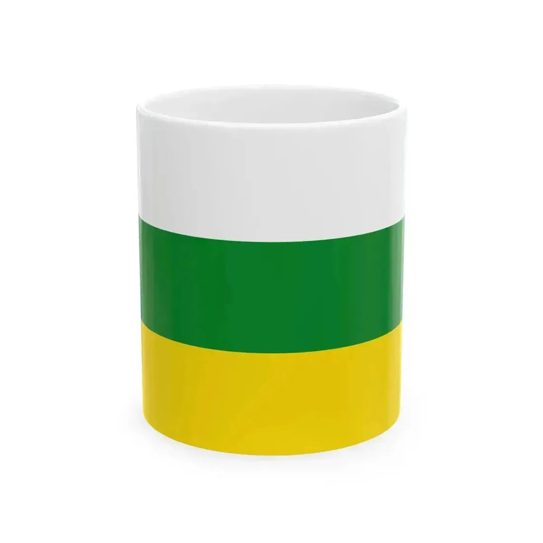 Bandera Provincia Zamora Chinchipe (Ecuador) White Coffee Mug 11oz - Go Mug Yourself
