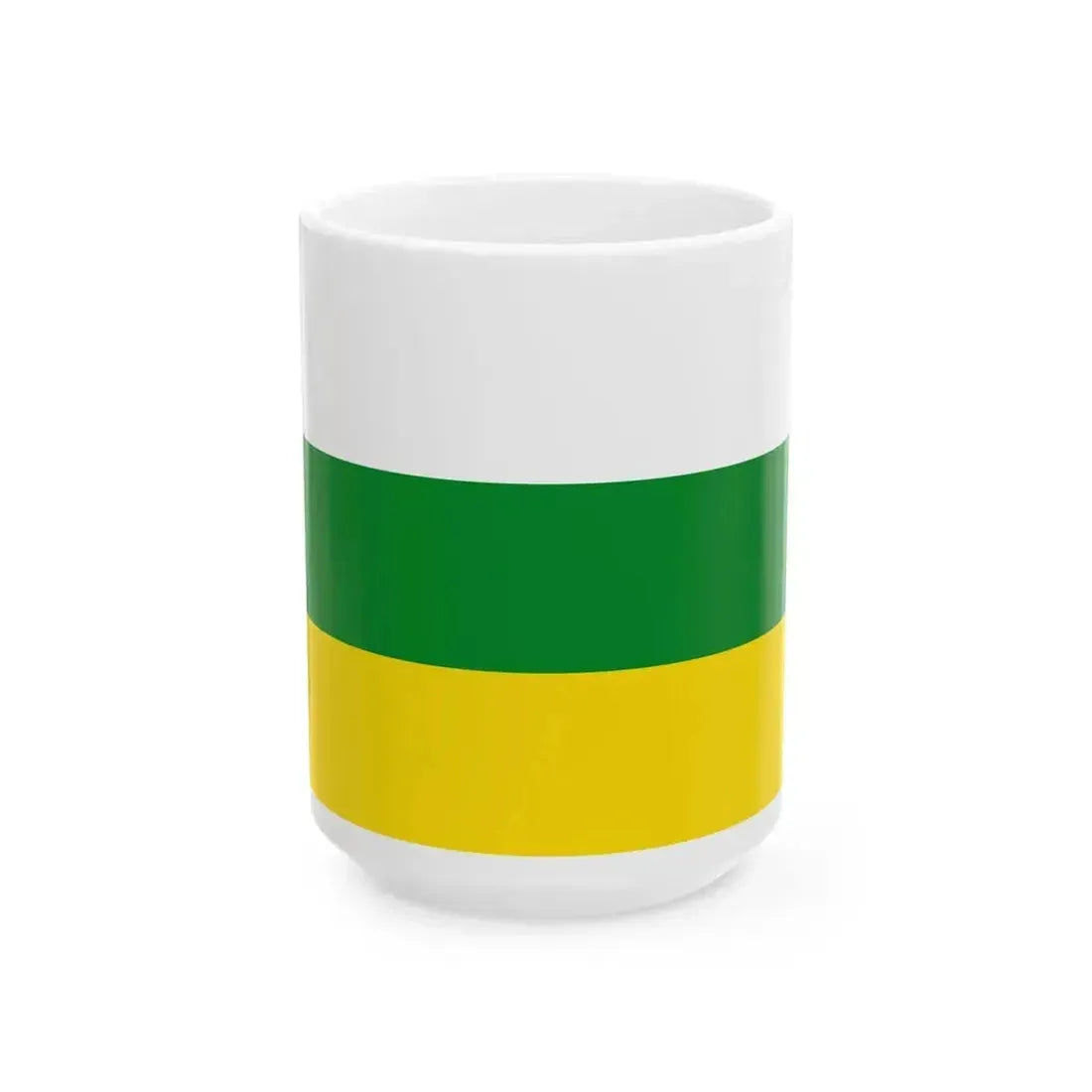 Bandera Provincia Zamora Chinchipe (Ecuador) White Coffee Mug 15oz - Go Mug Yourself