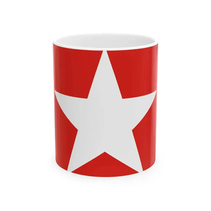 Bandera Pueblo Unido Costa Rica (Costa Rica) White Coffee Mug 11oz - Go Mug Yourself