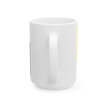 Bandera Region Ica (Peru) White Coffee Mug - Go Mug Yourself
