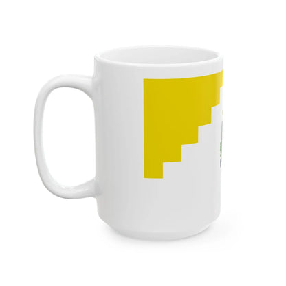 Bandera Region Ica (Peru) White Coffee Mug - Go Mug Yourself